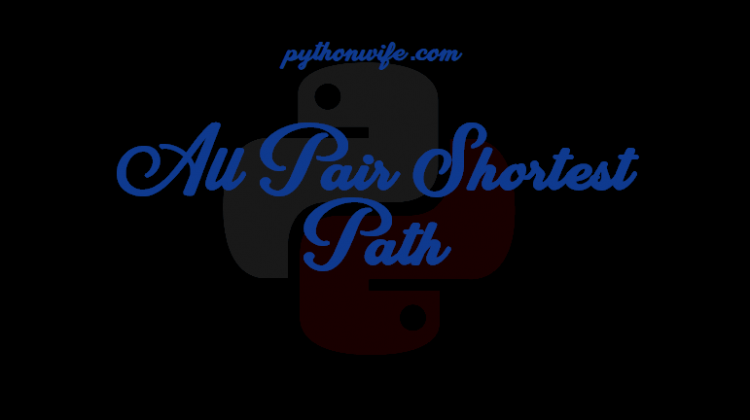 All Pair Shortest Path Python Feature