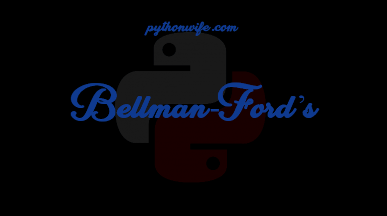 Bellman Fords Algorithm In Python