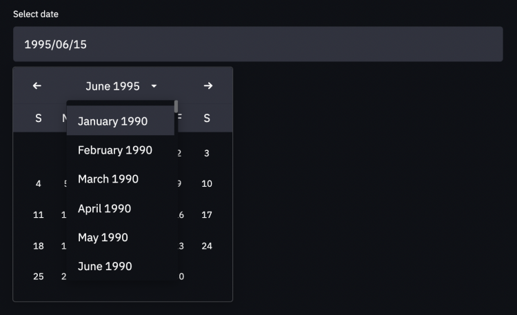 Date Input Streamlit