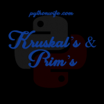 Kruskals And Prms Algorithm Python Feature